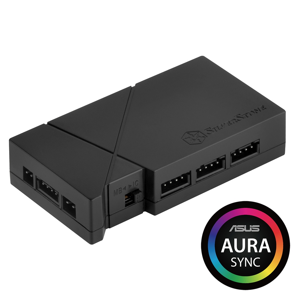SILVERSTONE TECHNOLOGY Silverstone SST-LSB01 HUB RGB LED con 2x300mm strip LED RGB - ACCESSORI GAMING | TecnoCARE.net Sabaudia, Latina, Terracina, San Felice Circeo e Pontinia