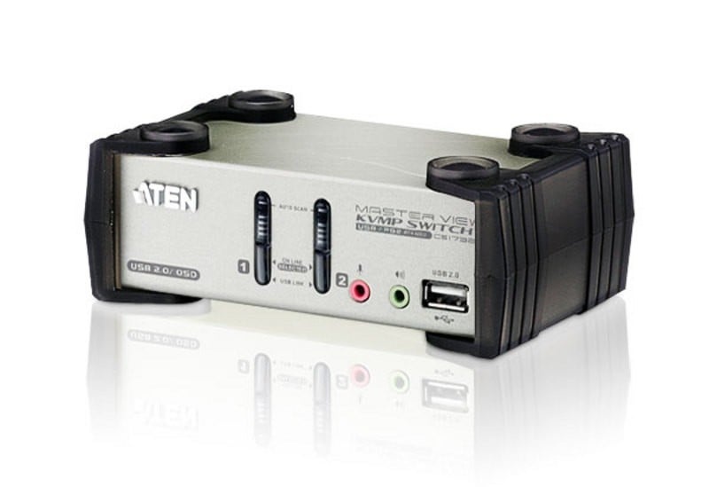 ATEN Aten CS1732B-AT-G 2P PS/2-USB VGA/Audio KVMP Switch W/OSD - TASTIERE E CONTROLLER | TecnoCARE.net Sabaudia, Latina, Terracina, San Felice Circeo e Pontinia