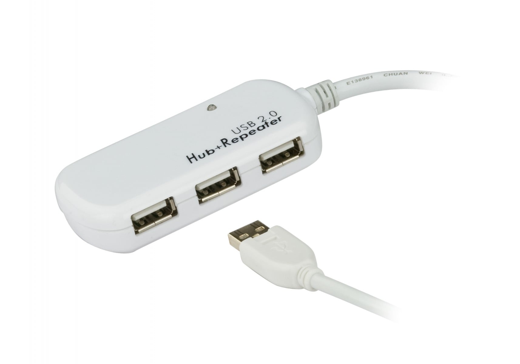ATEN ATEN Cavo extender USB 2.0 da 12 m a 4 porte (Collegamento a margherita fino a 60 m) - USB 2.0 - USB 2.0 - 480 Mbit/s - Bianco - Plastica - 12 m - COMPONENTI | TecnoCARE.net Sabaudia, Latina, Terracina, San Felice Circeo e Pontinia