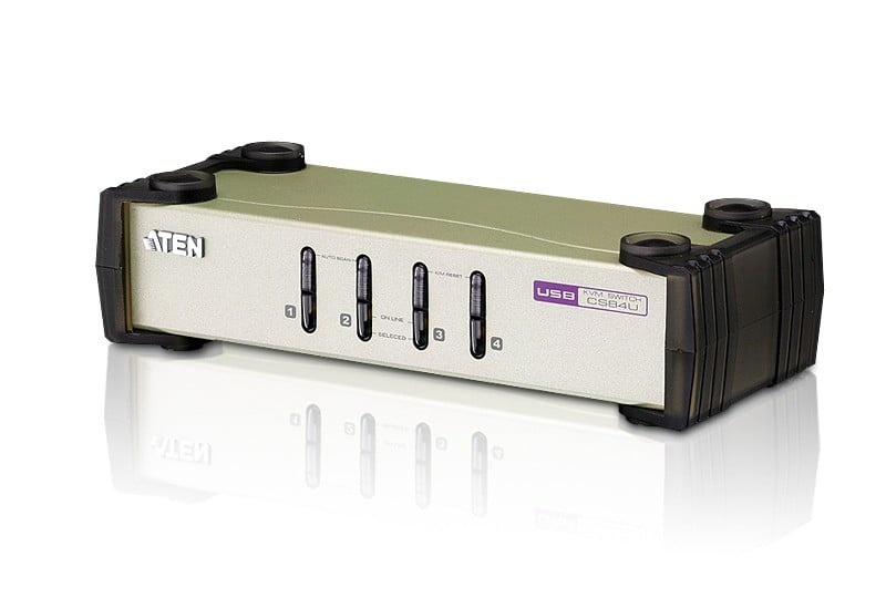 ATEN ATEN 4-Port PS/2-USB VGA KVM Switch - TASTIERE E CONTROLLER | TecnoCARE.net Sabaudia, Latina, Terracina, San Felice Circeo e Pontinia
