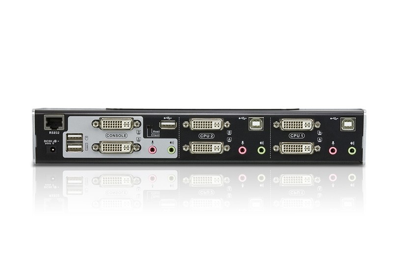 ATEN Switch KVMP™ schermo doppio/audio USB DVI Dual Link a 2 porte - 2560 x 1600 Pixel - Collegamento ethernet LAN - Montaggio rack - 10,6 W - 1U - Nero - Argento - TASTIERE E CONTROLLER | TecnoCARE.net Sabaudia, Latina, Terracina, San Felice Circeo e Pontinia