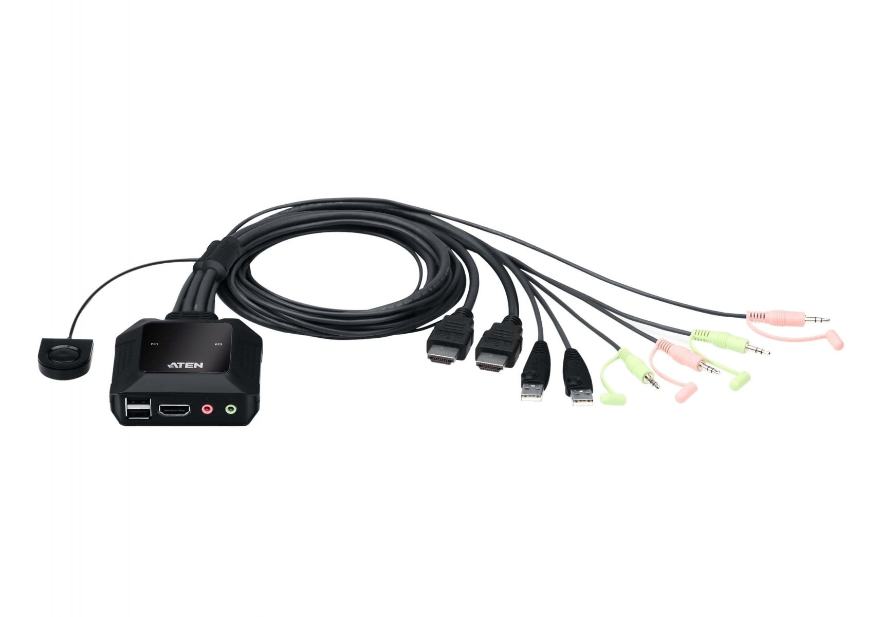 ATEN ATEN CS22H switch per keyboard-video-mouse (kvm) Nero - TASTIERE E CONTROLLER | TecnoCARE.net Sabaudia, Latina, Terracina, San Felice Circeo e Pontinia