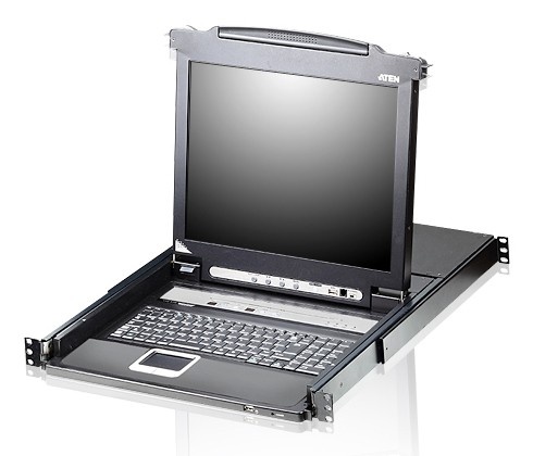 ATEN Aten CL5708M-ATA-DNG 8-Port PS/2-USB VGA 17" LCD Switch KVM with Daisy-Chain Port USB Peripheral Support and con tastiera scandinava - COMPONENTI | TecnoCARE.net Sabaudia, Latina, Terracina, San Felice Circeo e Pontinia