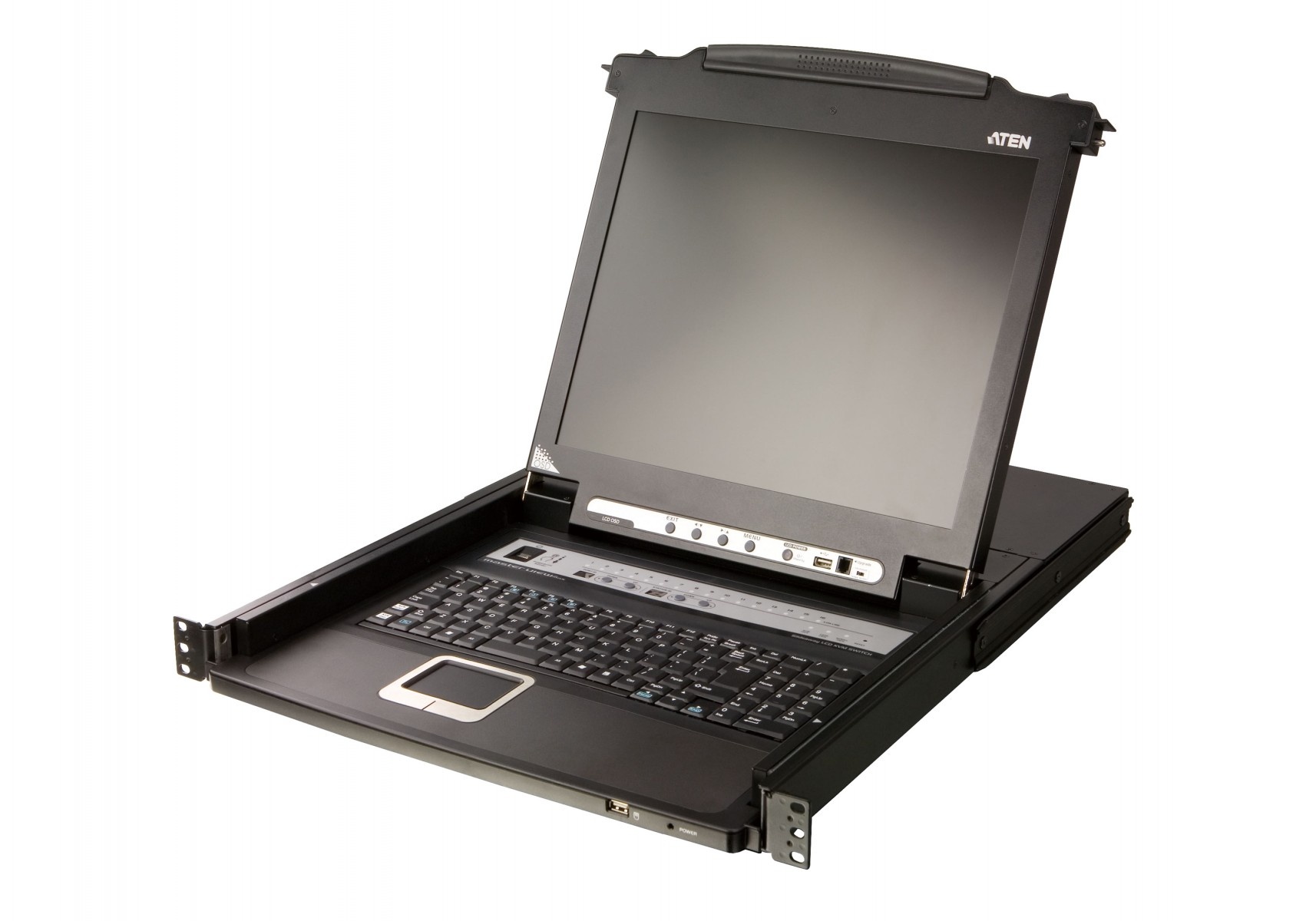 ATEN Aten CL5716M-ATA-DNG 16-Port PS/2-USB VGA 17" LCD Switch KVM with Daisy-Chain Port USB Peripheral Support and con tastiera scandinava - COMPONENTI | TecnoCARE.net Sabaudia, Latina, Terracina, San Felice Circeo e Pontinia