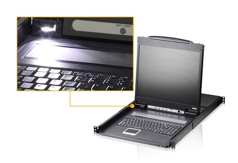 ATEN Aten CL1308N-ATA-GG 8-Port PS/2-USB VGA 19" LCD Switch KVM con tastiera tedesca - COMPONENTI | TecnoCARE.net Sabaudia, Latina, Terracina, San Felice Circeo e Pontinia
