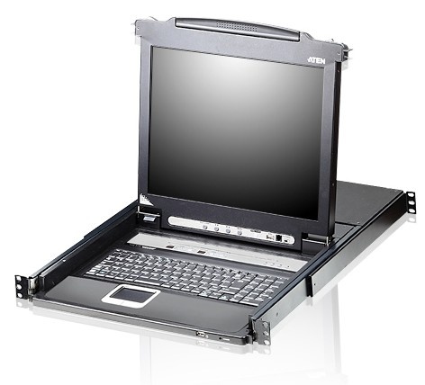 ATEN Aten CL5716M-ATA-GG 16-Port PS/2-USB VGA 17" LCD Switch KVM with Daisy-Chain Port USB Peripheral Support and con tastiera tedesca - COMPONENTI | TecnoCARE.net Sabaudia, Latina, Terracina, San Felice Circeo e Pontinia