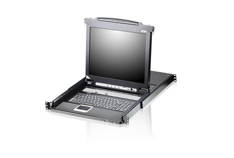 ATEN Aten CL5708M-ATA-SG 8-Port PS/2-USB VGA 17" LCD Switch KVM with Daisy-Chain Port USB Peripheral Support and con tastiera spagnola - COMPONENTI | TecnoCARE.net Sabaudia, Latina, Terracina, San Felice Circeo e Pontinia