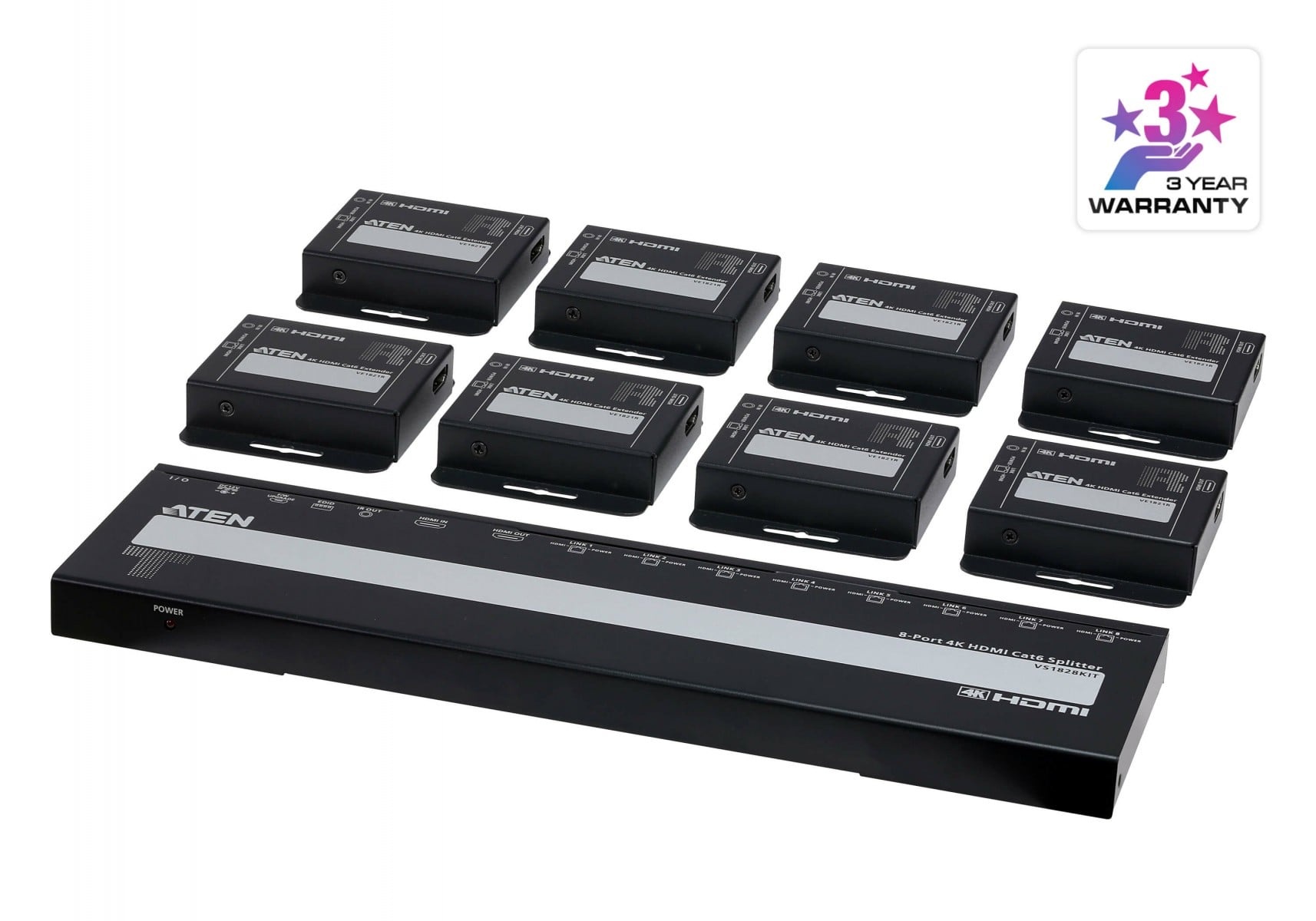 ATEN ATEN VS1828KIT-AT-G ripartitore video HDMI 2x HDMI - ELABORAZIONI E DISTRIBUZIONI DEL SEGNALE | TecnoCARE.net Sabaudia, Latina, Terracina, San Felice Circeo e Pontinia