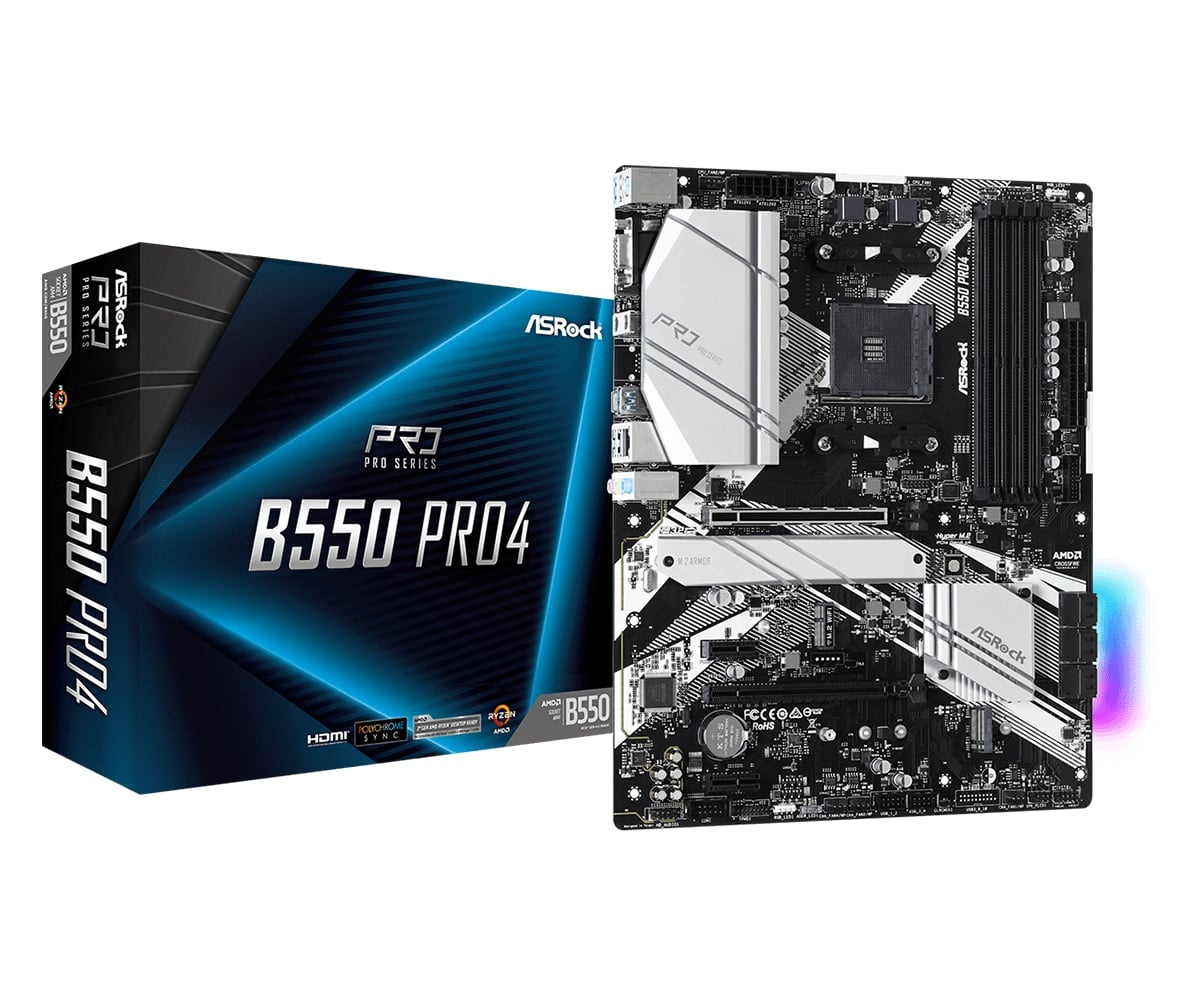 ASROCK Asrock B550 Pro4 AMD B550 Presa AM4 ATX - COMPONENTI | TecnoCARE.net Sabaudia, Latina, Terracina, San Felice Circeo e Pontinia