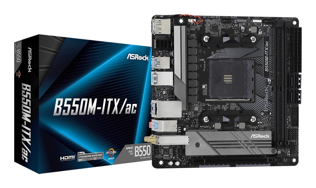 ASROCK ASRock B550M-ITX/AC Scheda madre Mini ITX AMD Ryzen 3000 Series con Wi-Fi 5 - COMPONENTI | TecnoCARE.net Sabaudia, Latina, Terracina, San Felice Circeo e Pontinia