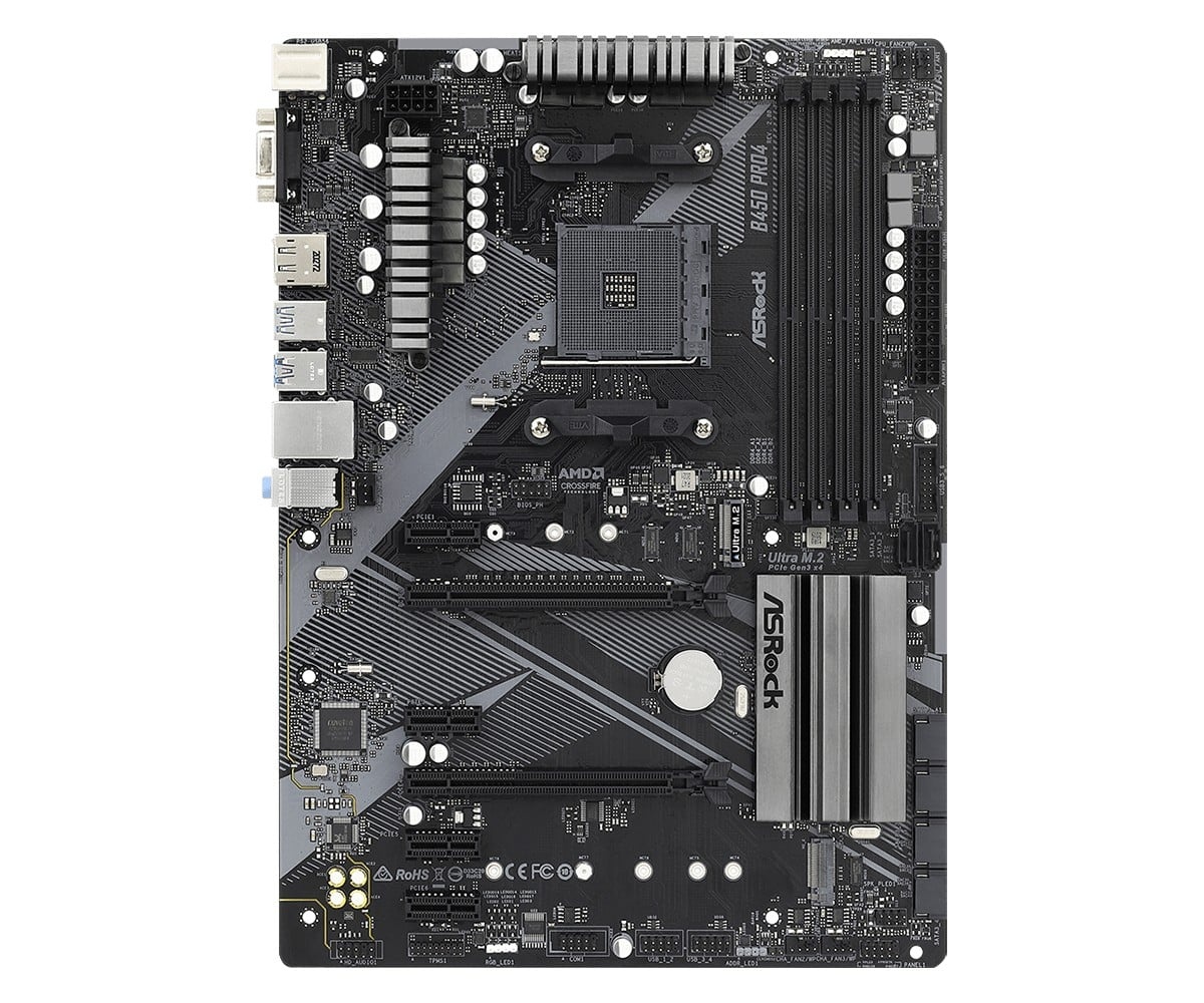 ASROCK Asrock B450 Pro4 R2.0 AMD B450 Socket AM4 ATX - COMPONENTI | TecnoCARE.net Sabaudia, Latina, Terracina, San Felice Circeo e Pontinia