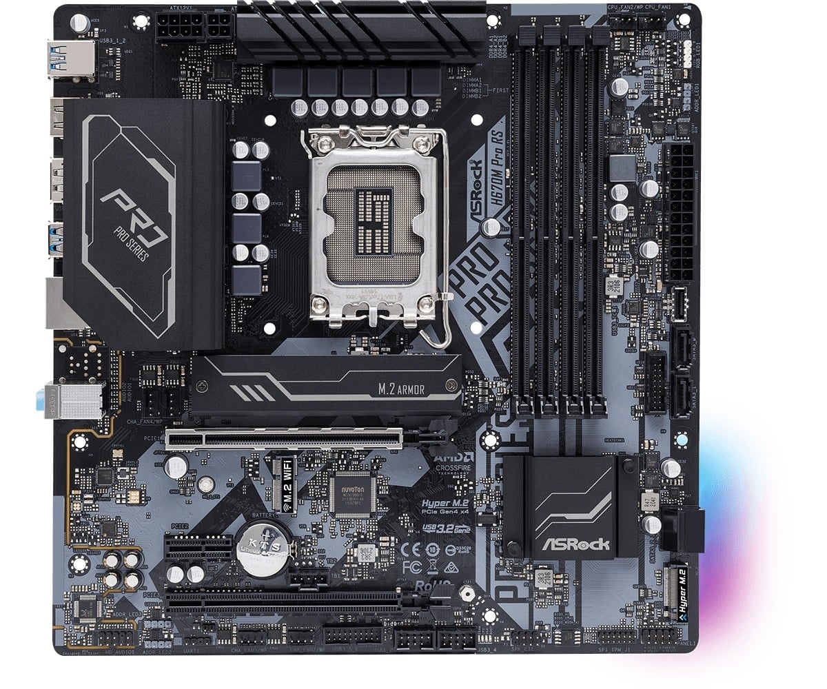 ASROCK Asrock H670M Pro RS Intel H670 LGA 1700 micro ATX - COMPONENTI | TecnoCARE.net Sabaudia, Latina, Terracina, San Felice Circeo e Pontinia