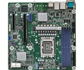 ASROCK ASRock W680D4U, 1xSKT LGA1700, Intel Core 12/13 Gen., W680, 4xDIMM, SATA, 1xM.2, 2x1GbE, IPMI - COMPONENTI | TecnoCARE.net Sabaudia, Latina, Terracina, San Felice Circeo e Pontinia