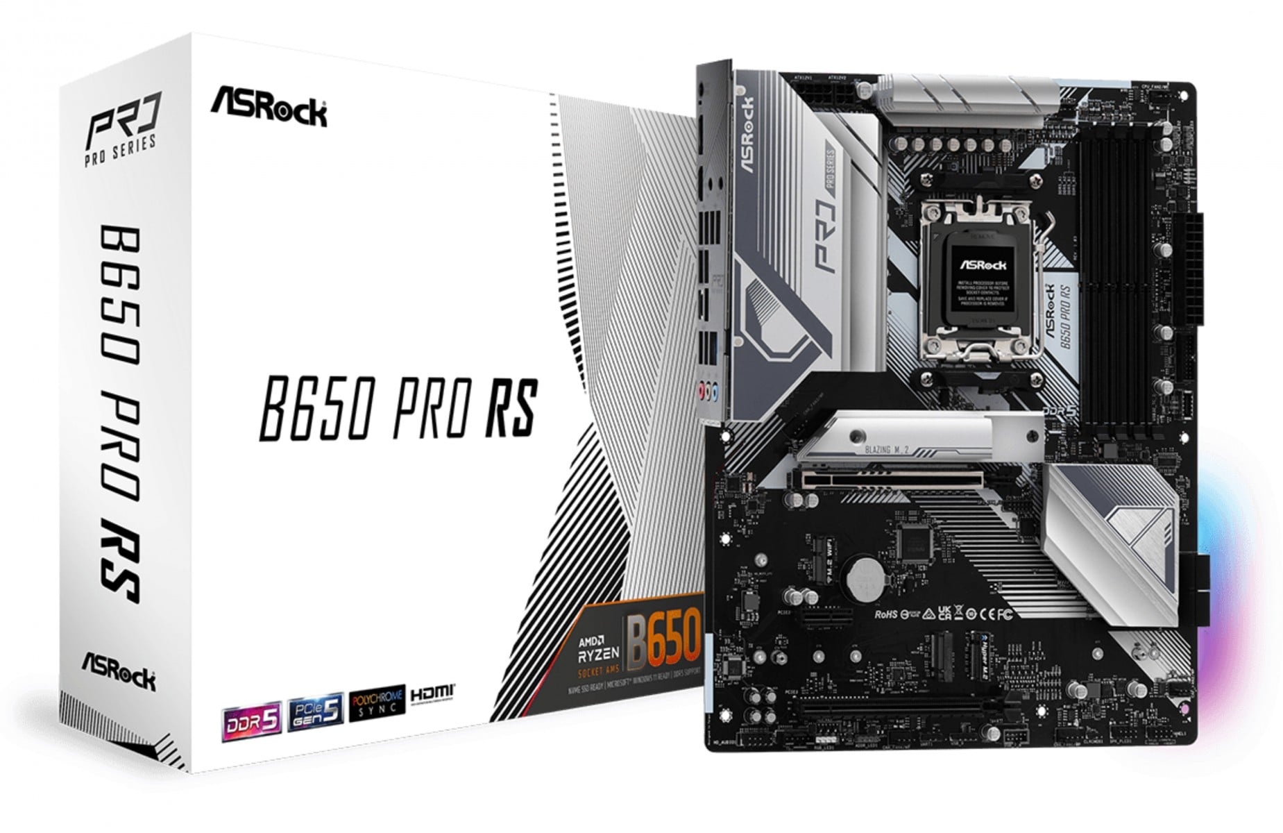 ASROCK ASRock 90-MXBL10-A0UAYZ Scheda madre B650 Pro RS ATX con DDR5 e Ethernet 2.5 Gigabit - COMPONENTI | TecnoCARE.net Sabaudia, Latina, Terracina, San Felice Circeo e Pontinia