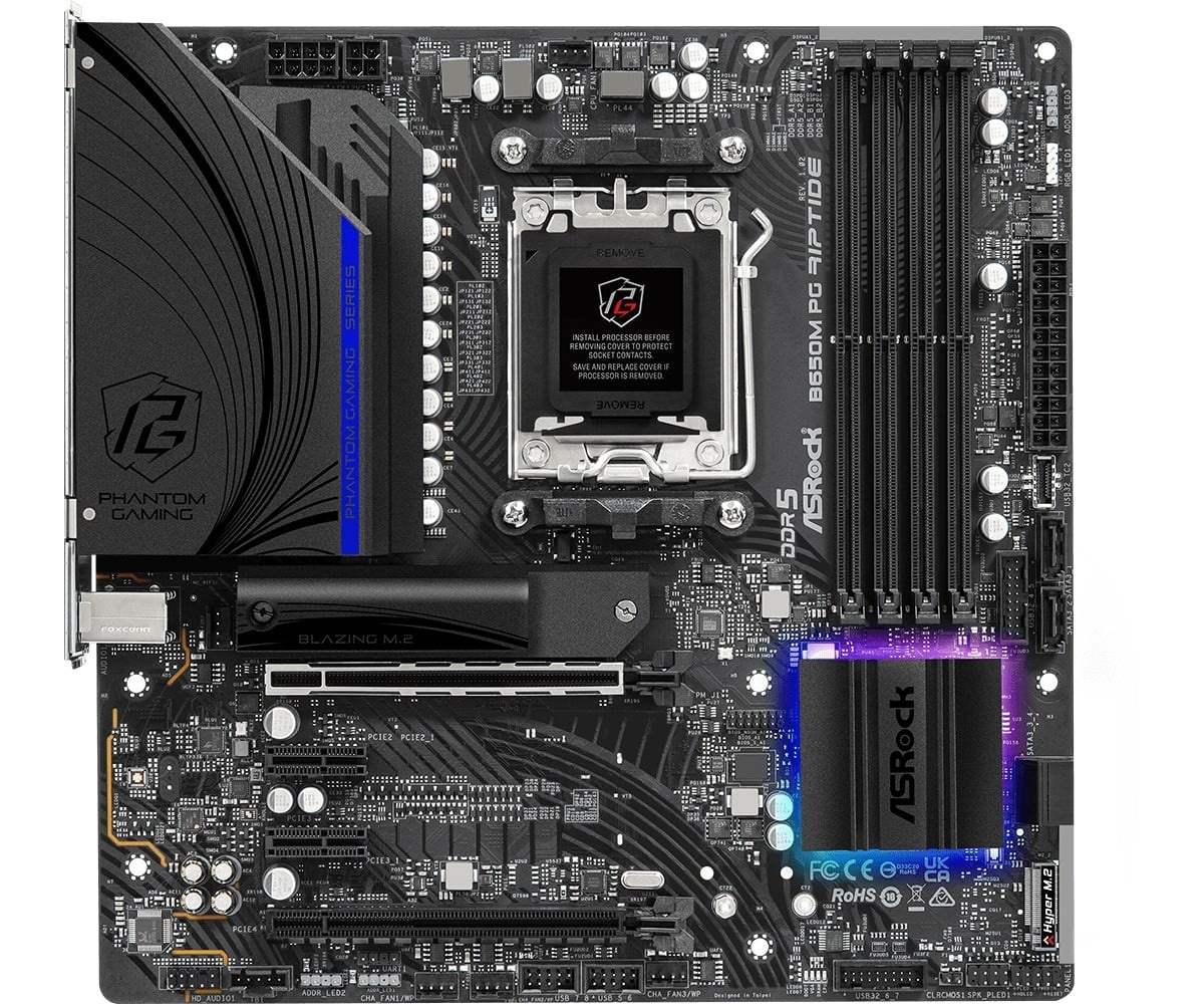 ASROCK Asrock B650M PG Riptide AMD B650 Socket AM5 micro ATX - COMPONENTI | TecnoCARE.net Sabaudia, Latina, Terracina, San Felice Circeo e Pontinia