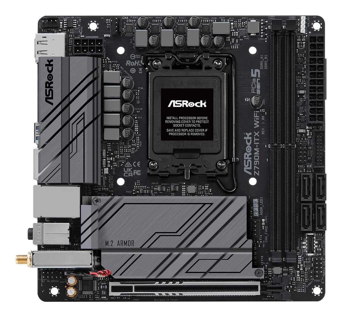 ASROCK Asrock Z790M-ITX WiFi Intel Z790 LGA 1700 mini ITX - COMPONENTI | TecnoCARE.net Sabaudia, Latina, Terracina, San Felice Circeo e Pontinia