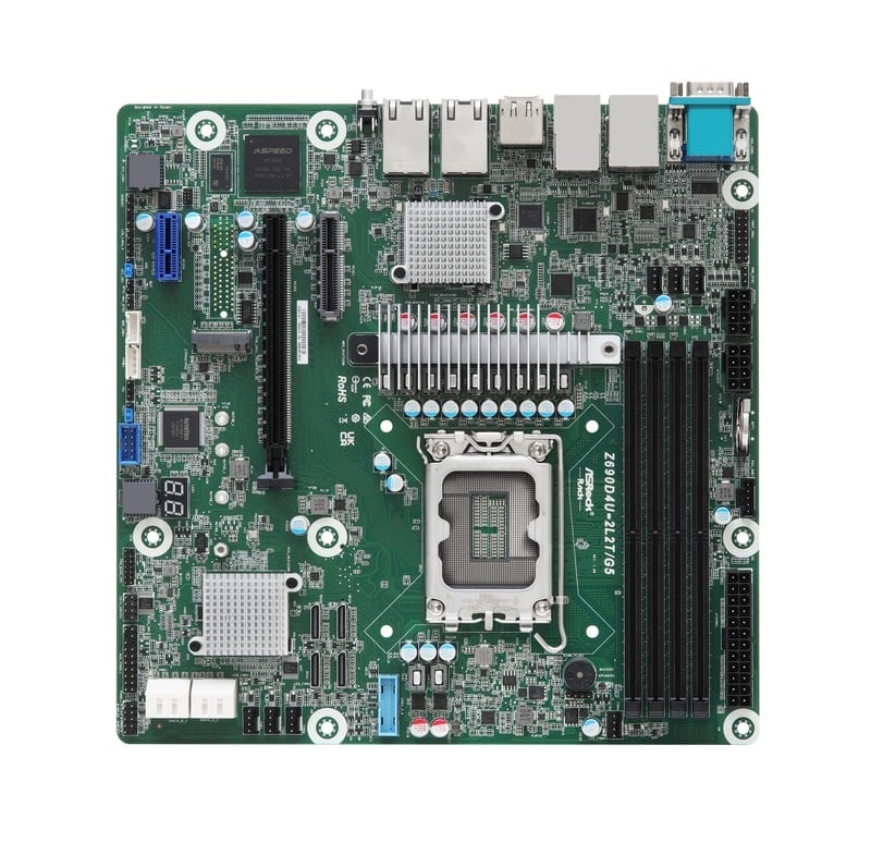 ASROCK ASRock Z690D4U-2L2T, 1xSKT LGA1700, Intel Core 12/13 Gen., Z690, 4xDIMM, SATA, 1xM.2, 2xGbE, 2x10GbE, IPMI - COMPONENTI | TecnoCARE.net Sabaudia, Latina, Terracina, San Felice Circeo e Pontinia