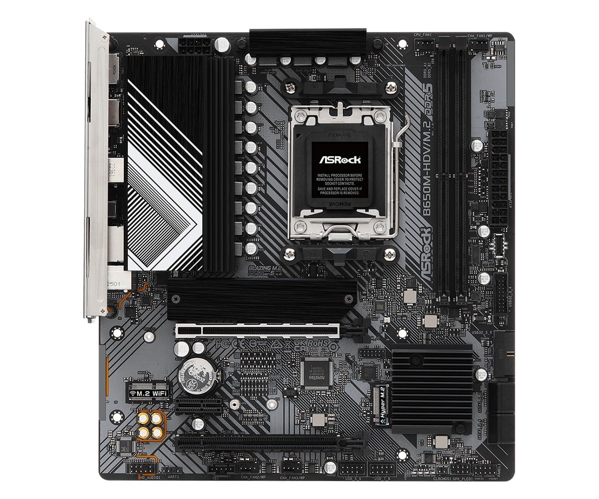 ASROCK ASRock 90-MXBLA0-A0UAYZ Scheda madre B650M HDV Micro ATX con DDR5 e Ethernet 2.5 Gigabit - COMPONENTI | TecnoCARE.net Sabaudia, Latina, Terracina, San Felice Circeo e Pontinia