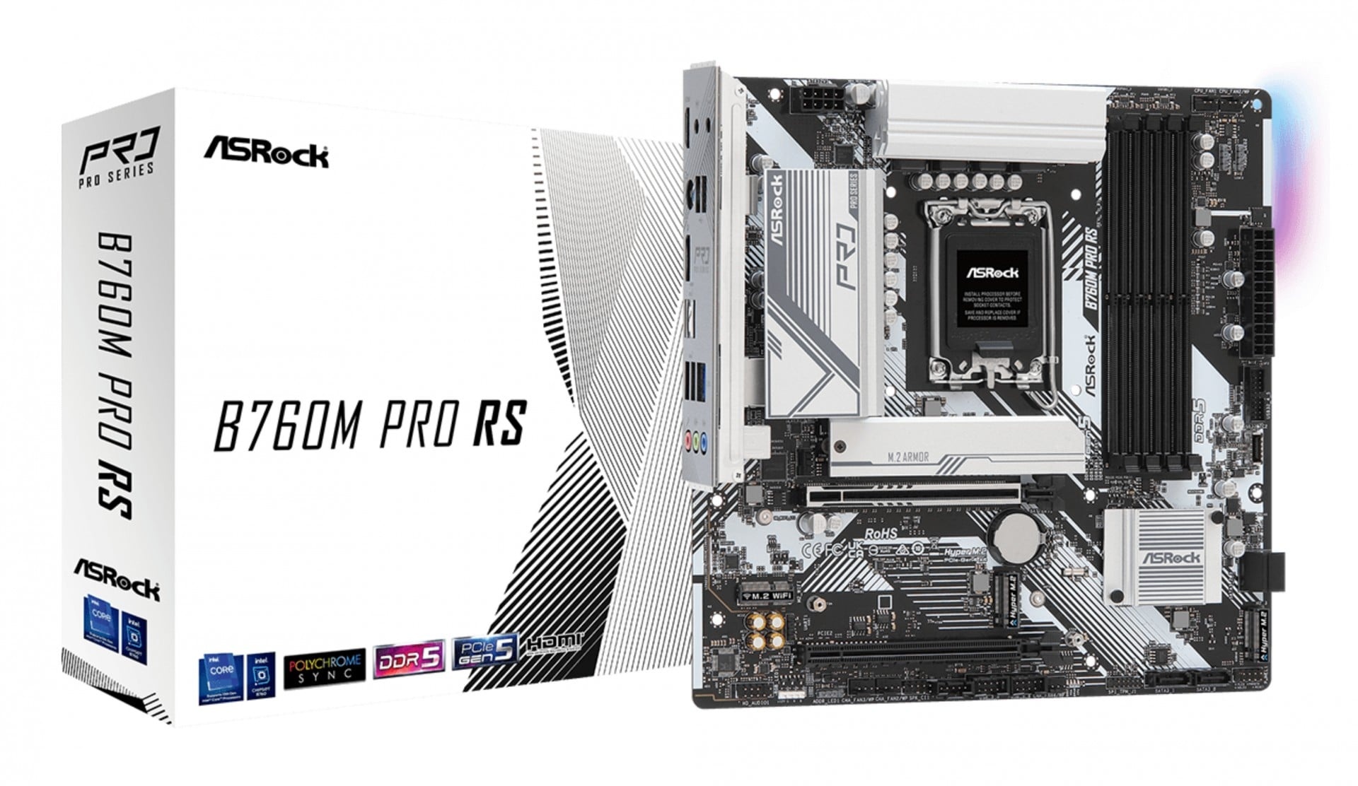 ASROCK Asrock B760M Pro RS Intel B760 LGA 1700 micro ATX - COMPONENTI | TecnoCARE.net Sabaudia, Latina, Terracina, San Felice Circeo e Pontinia