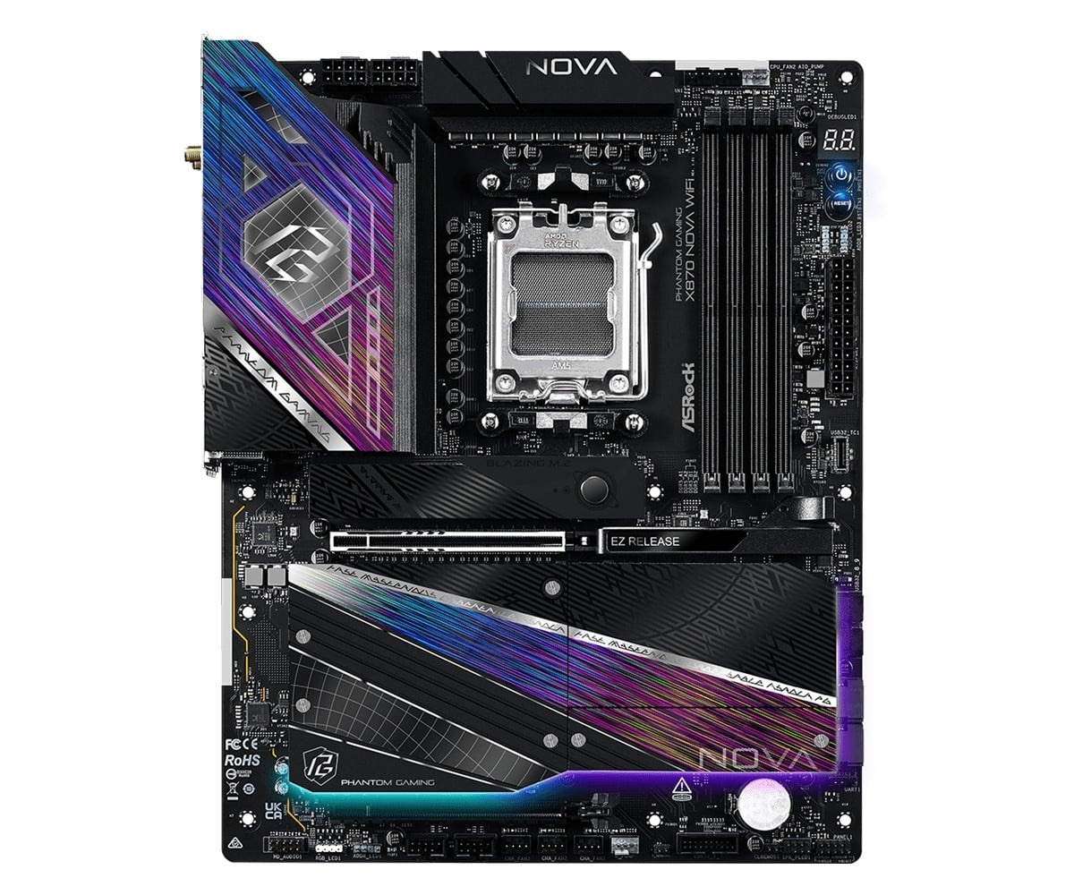 ASROCK Asrock X870 NOVA WIFI AMD X870 Socket AM5 ATX - COMPONENTI | TecnoCARE.net Sabaudia, Latina, Terracina, San Felice Circeo e Pontinia