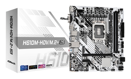 ASROCK ASRock H610M-HDV/M.2+ D5 Micro ATX Scheda Madre Intel DDR5 con Gigabit Ethernet - COMPONENTI | TecnoCARE.net Sabaudia, Latina, Terracina, San Felice Circeo e Pontinia