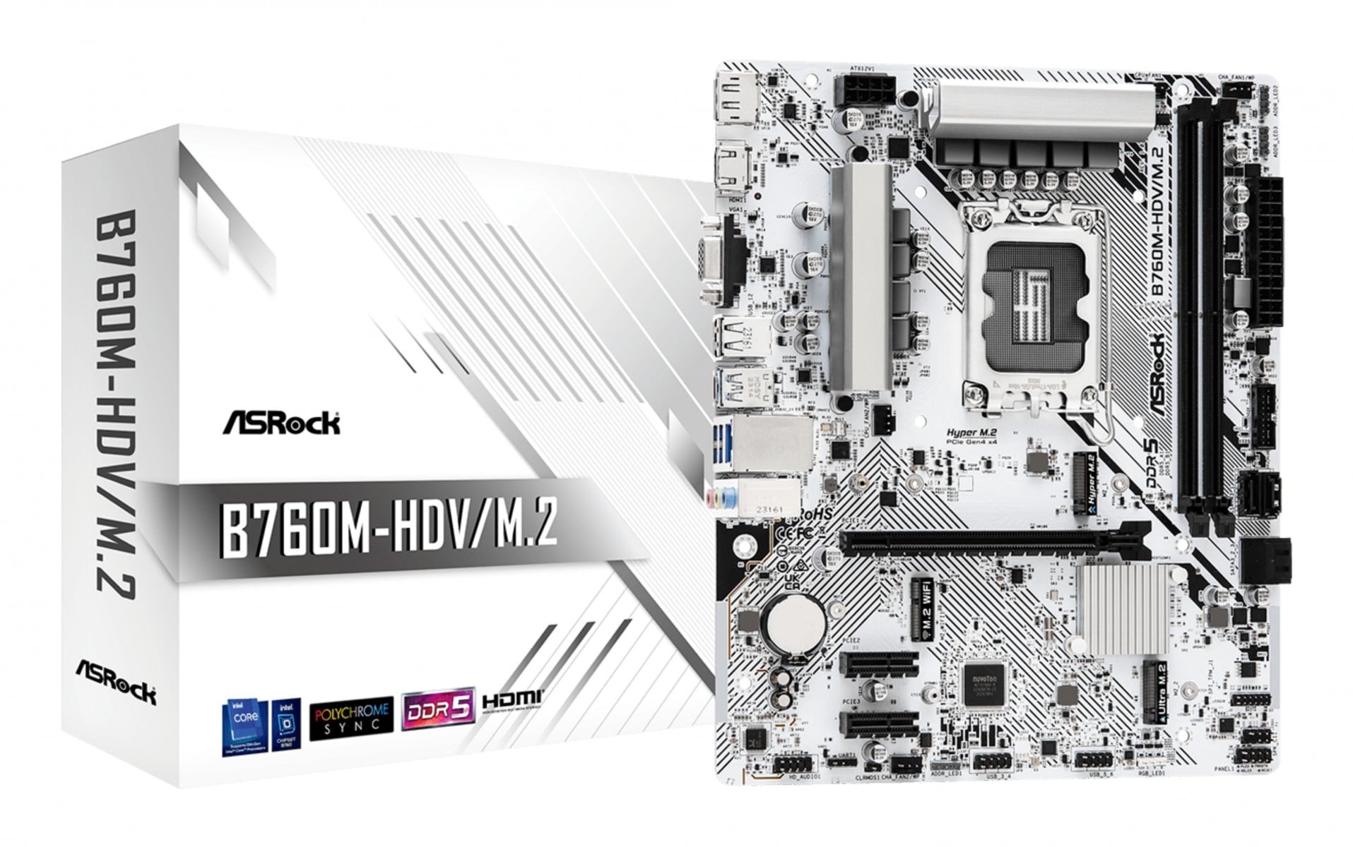 ASROCK Asrock B760M-HDV/M.2 scheda madre Intel B760 LGA 1700 micro ATX - COMPONENTI | TecnoCARE.net Sabaudia, Latina, Terracina, San Felice Circeo e Pontinia