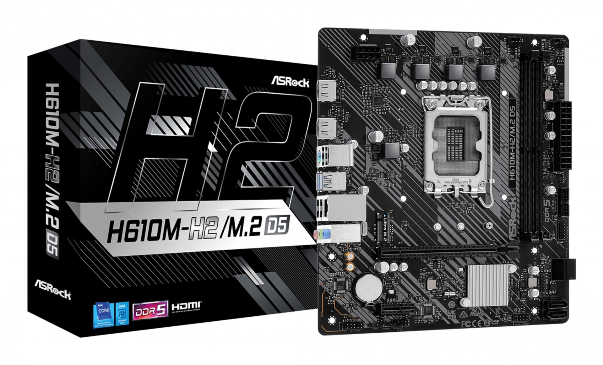 ASROCK ASRock H610M-H2/M.2 D5 Scheda madre Micro ATX con supporto DDR5 e Gigabit Ethernet - COMPONENTI | TecnoCARE.net Sabaudia, Latina, Terracina, San Felice Circeo e Pontinia