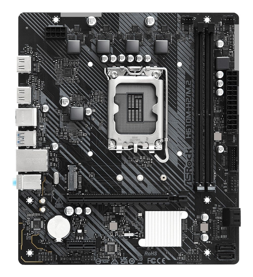 ASROCK Asrock H610M-H2/M.2 Intel H610 LGA 1700 micro ATX - COMPONENTI | TecnoCARE.net Sabaudia, Latina, Terracina, San Felice Circeo e Pontinia