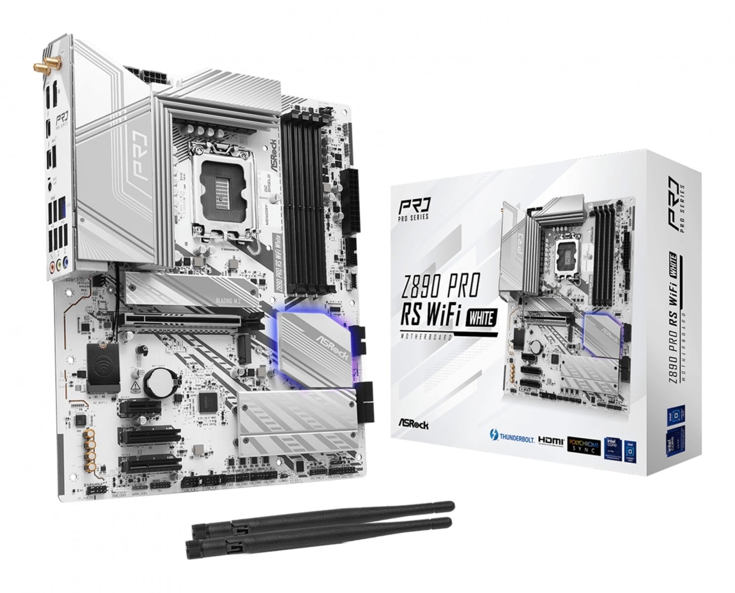 ASROCK Asrock Z890 Pro RS WiFi White Intel Z890 LGA 1851 (Socket V1) ATX - COMPONENTI | TecnoCARE.net Sabaudia, Latina, Terracina, San Felice Circeo e Pontinia