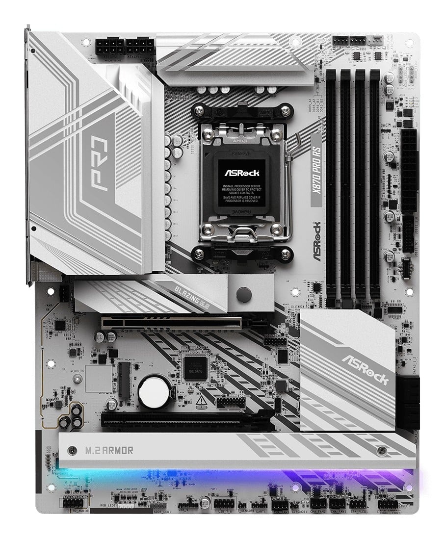 ASROCK Asrock X870 PRO RS AMD X870 Socket AM5 ATX - COMPONENTI | TecnoCARE.net Sabaudia, Latina, Terracina, San Felice Circeo e Pontinia