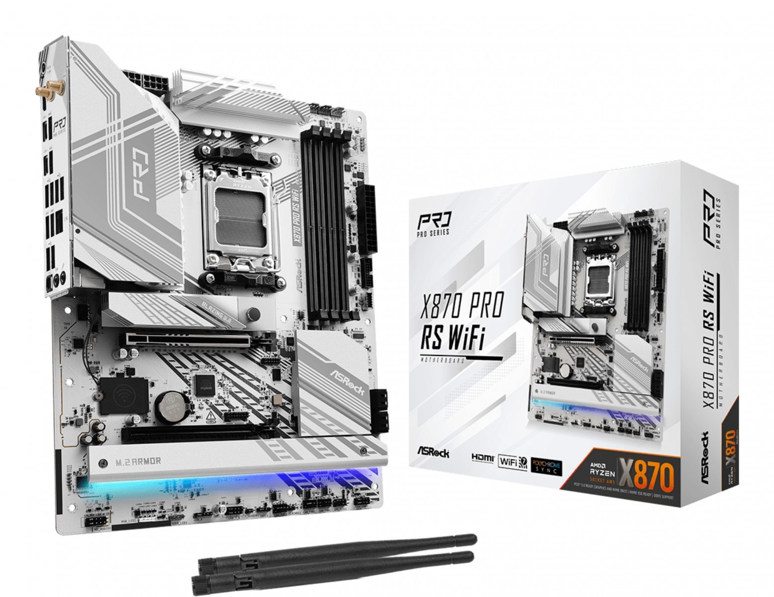 ASROCK Asrock X870 Pro RS WiFi AMD X870 Socket AM5 ATX - COMPONENTI | TecnoCARE.net Sabaudia, Latina, Terracina, San Felice Circeo e Pontinia