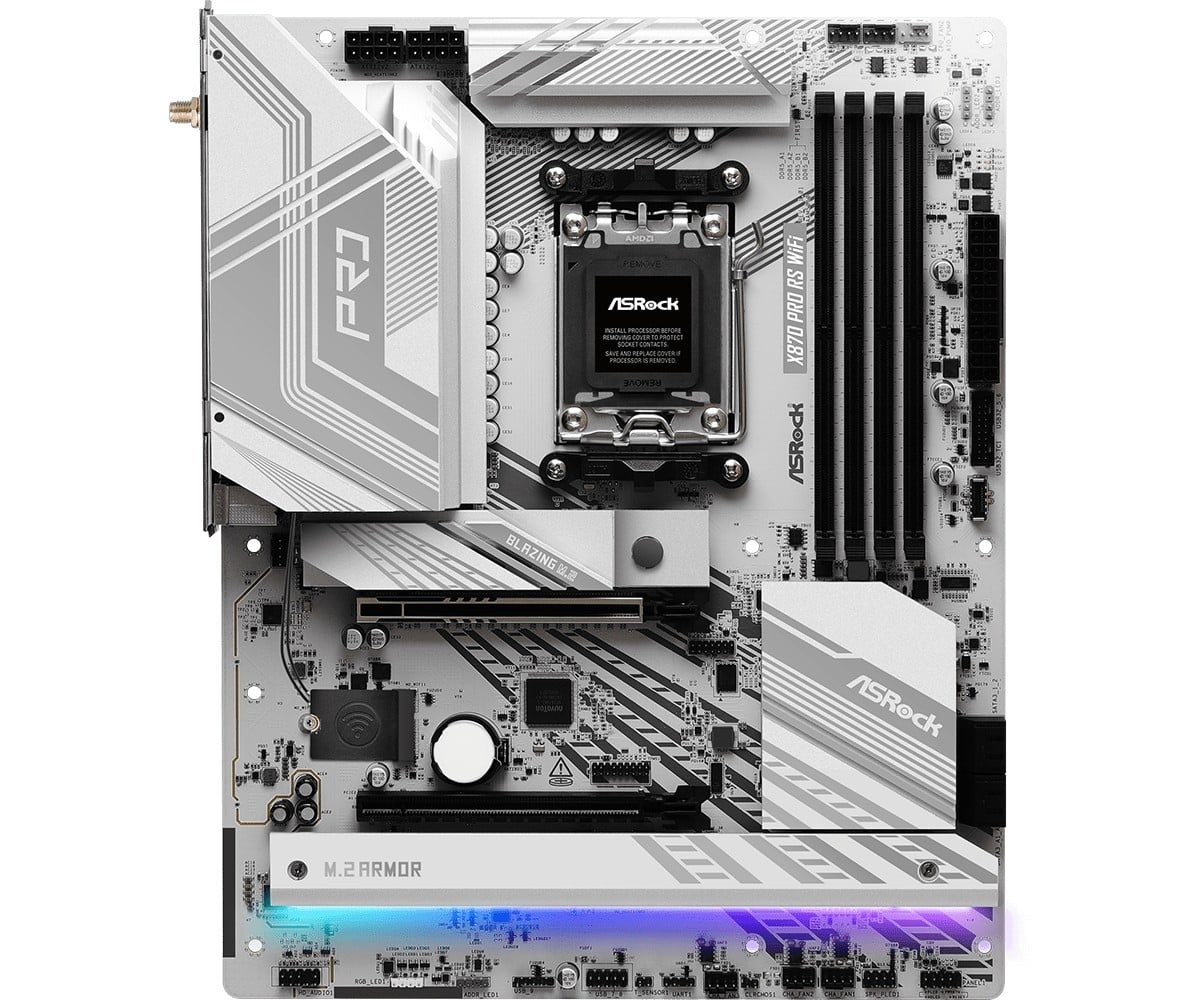 ASROCK Asrock X870 Pro RS WiFi AMD X870 Socket AM5 ATX - COMPONENTI | TecnoCARE.net Sabaudia, Latina, Terracina, San Felice Circeo e Pontinia