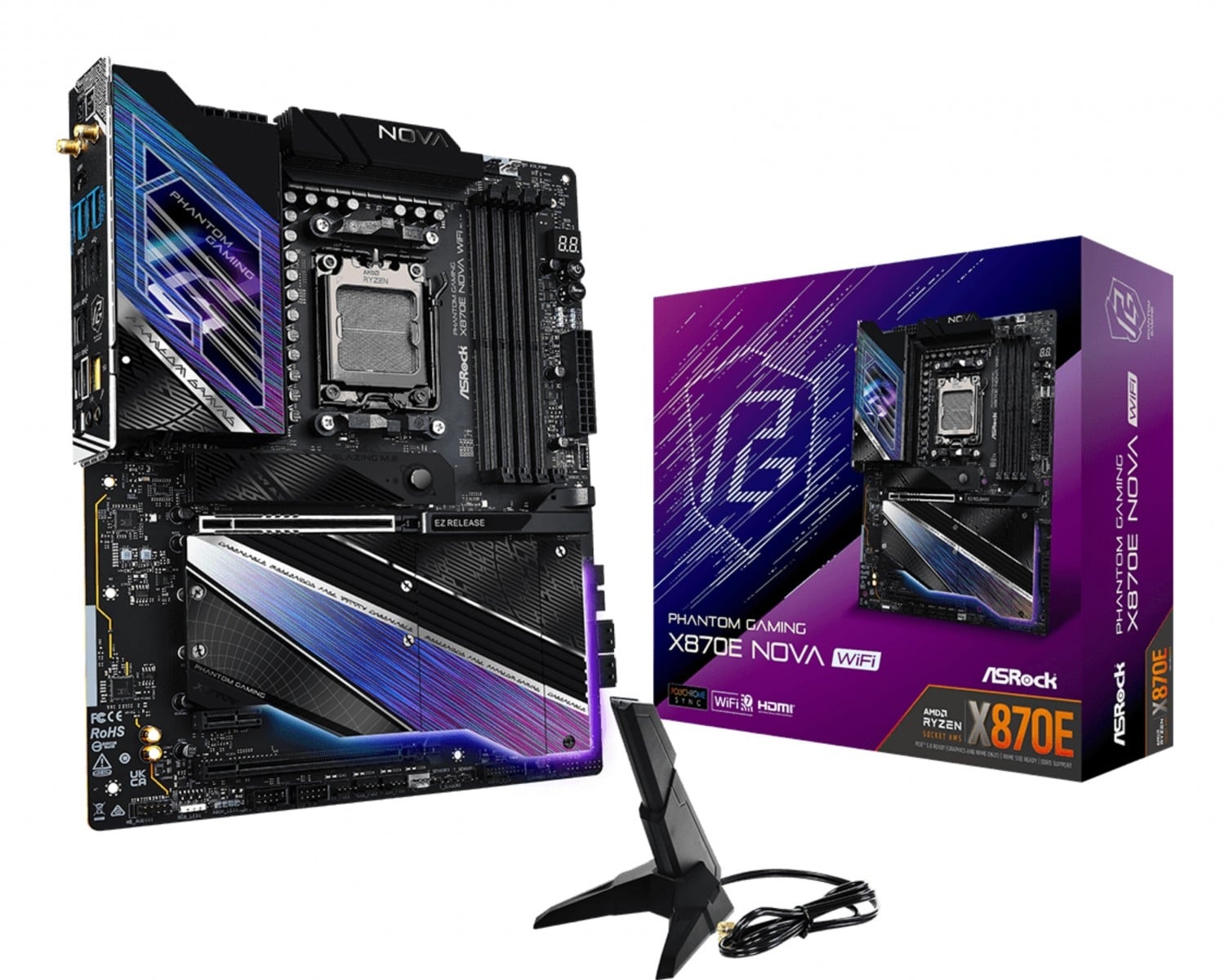 ASROCK Asrock MK X870E NOVA WIFI AMD X870E Socket AM5 ATX - COMPONENTI | TecnoCARE.net Sabaudia, Latina, Terracina, San Felice Circeo e Pontinia