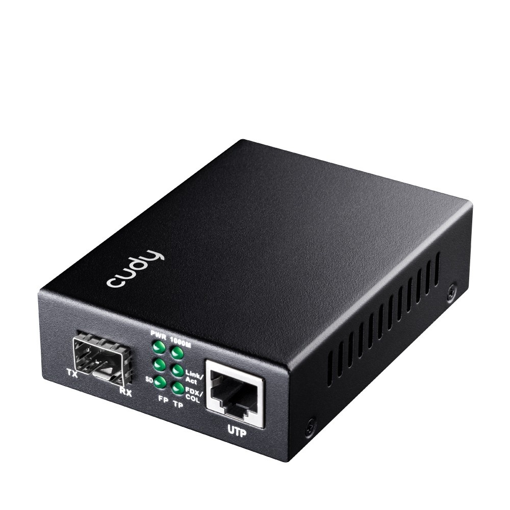 CUDY Cudy MC220 convertitore multimediale di rete 1000 Mbit/s 1310 nm Modalità singola Nero - RETI | TecnoCARE.net Sabaudia, Latina, Terracina, San Felice Circeo e Pontinia