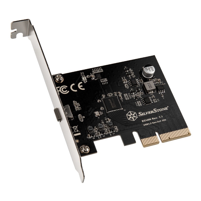 SILVERSTONE TECHNOLOGY Silverstone SST-ECU06, Controller USB-C 3.2 Gen 2x2 - PCIe - ACCESSORI GAMING CONSOLE GAMING | TecnoCARE.net Sabaudia, Latina, Terracina, San Felice Circeo e Pontinia