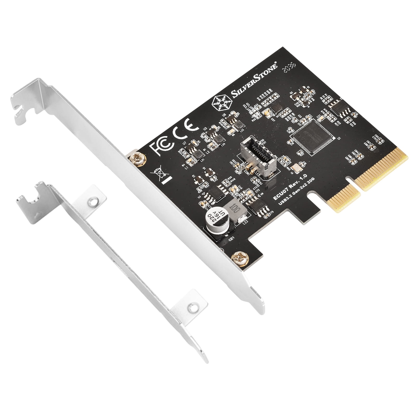 SILVERSTONE TECHNOLOGY Silverstone SST-ECU07, Controller USB-C 3.2 Gen 2x2 - PCIe - ACCESSORI GAMING CONSOLE GAMING | TecnoCARE.net Sabaudia, Latina, Terracina, San Felice Circeo e Pontinia