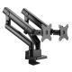SILVERSTONE TECHNOLOGY Silverstone SST-ARM25 Supporto Doppio Monitor LCD - Nero - ACCESSORI GAMING | TecnoCARE.net Sabaudia, Latina, Terracina, San Felice Circeo e Pontinia