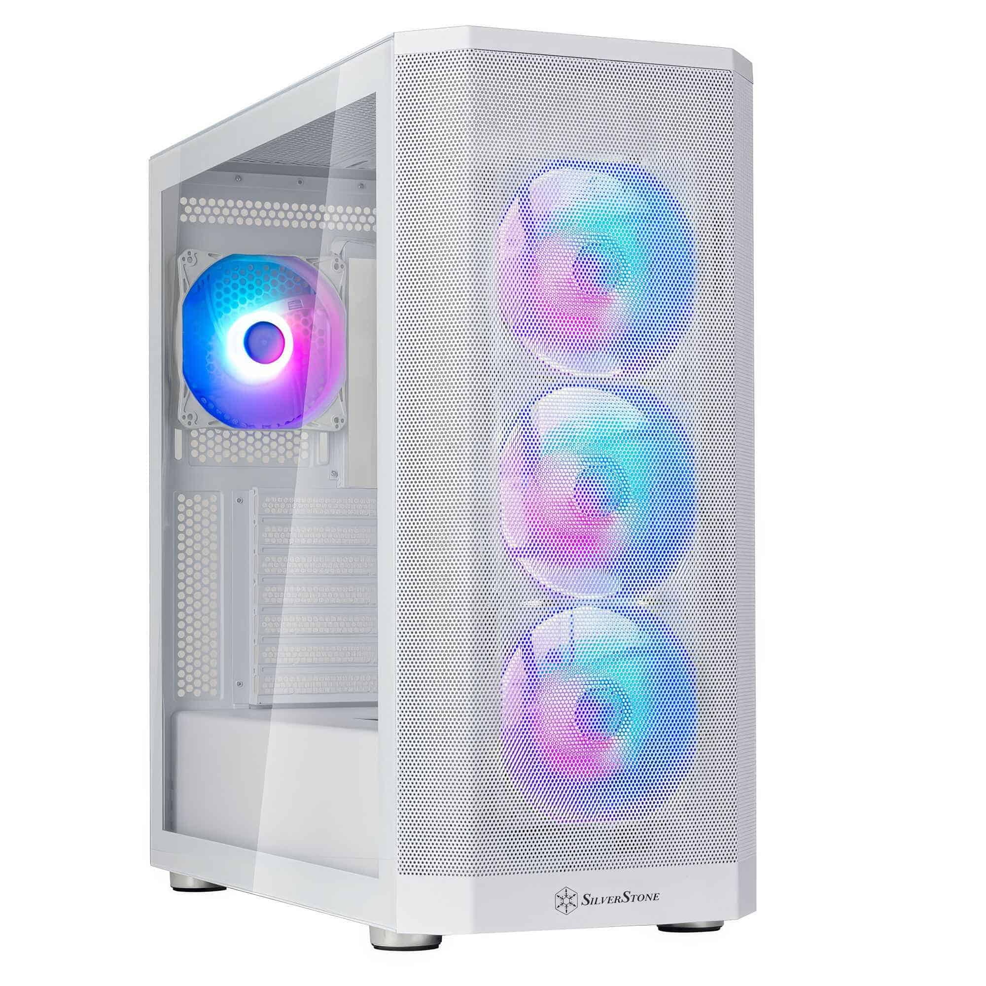 SILVERSTONE TECHNOLOGY Silverstone FARA 514X, ARGB, Tempered Glass  - Bianco - CASE | TecnoCARE.net Sabaudia, Latina, Terracina, San Felice Circeo e Pontinia