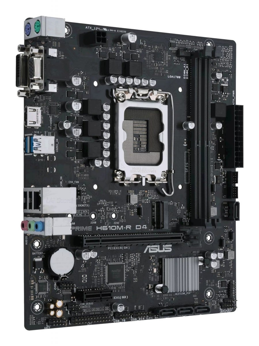 ASUS ASUS PRIME H610M-R D4 Intel H610 LGA 1700 micro ATX - COMPONENTI | TecnoCARE.net Sabaudia, Latina, Terracina, San Felice Circeo e Pontinia