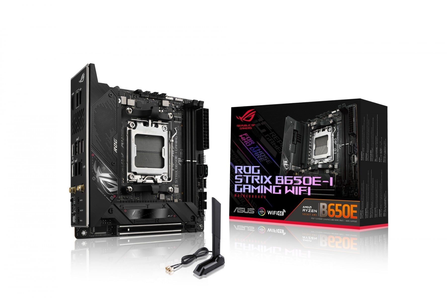 ASUS ASUS ROG STRIX B650E-I GAMING WIFI AMD B650 Socket AM5 mini ITX - COMPONENTI | TecnoCARE.net Sabaudia, Latina, Terracina, San Felice Circeo e Pontinia