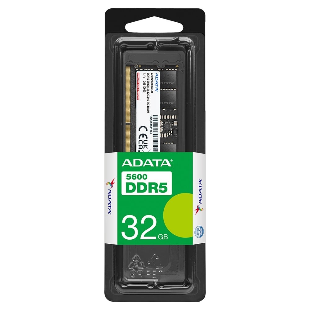 ADATA Modulo di memoria ADATA AD5S560032G-S 32 GB 1 x 32 GB DDR5 ECC - COMPONENTI | TecnoCARE.net Sabaudia, Latina, Terracina, San Felice Circeo e Pontinia