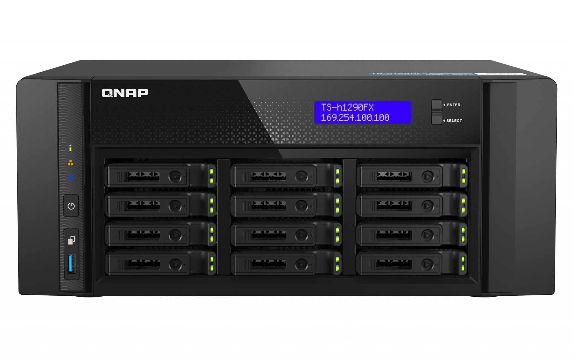 QNAP QNAP TS-h1290FX NAS Tower Collegamento ethernet LAN Nero 7302P - SUPPORTI PER LA MEMORIZZAZIONE | TecnoCARE.net Sabaudia, Latina, Terracina, San Felice Circeo e Pontinia