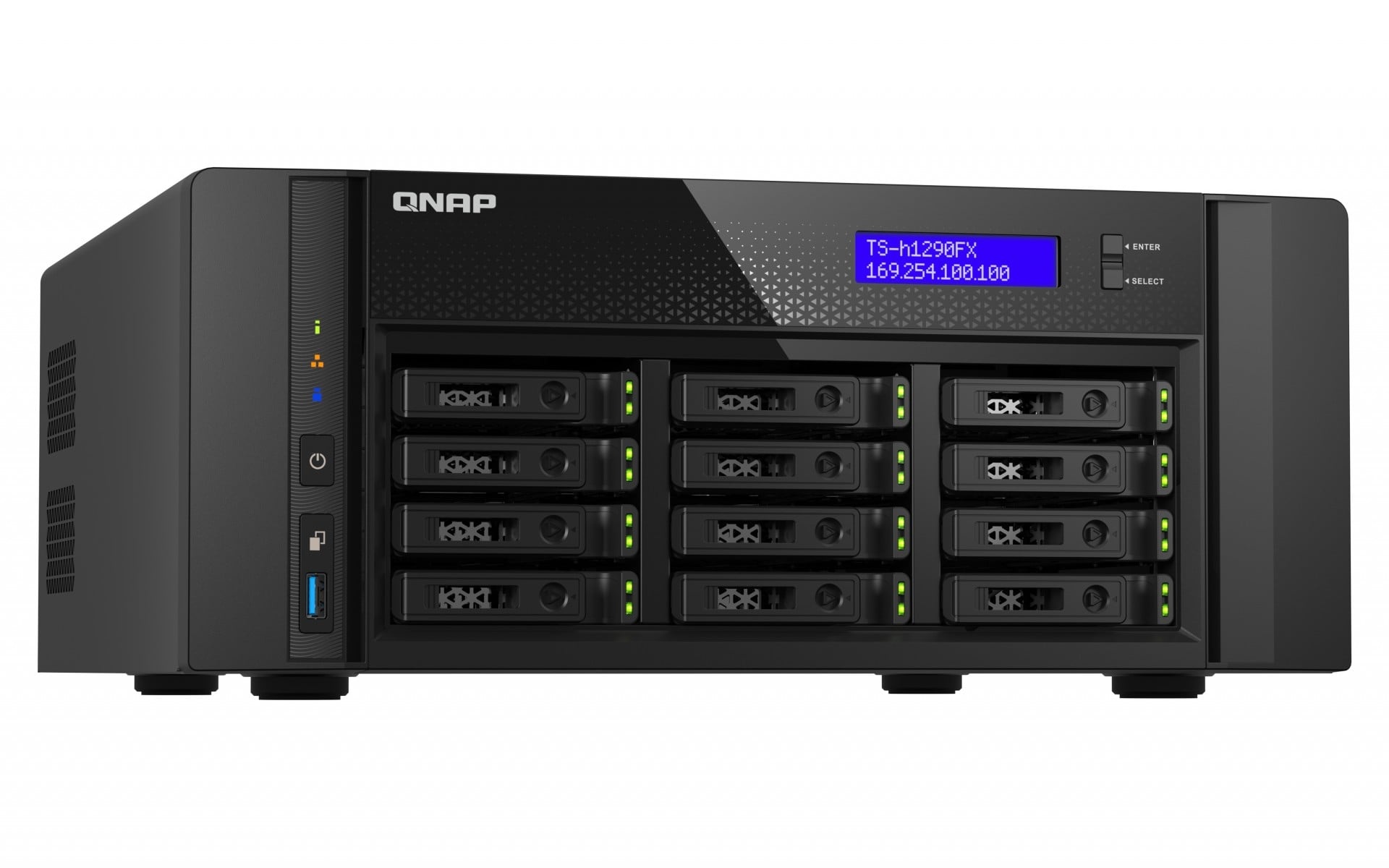 QNAP QNAP TS-h1290FX NAS Tower Collegamento ethernet LAN Nero 7302P - SUPPORTI PER LA MEMORIZZAZIONE | TecnoCARE.net Sabaudia, Latina, Terracina, San Felice Circeo e Pontinia