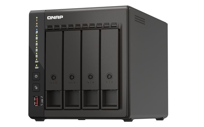 QNAP QNAP TS-453E NAS Tower Collegamento ethernet LAN Nero J6412 - SUPPORTI PER LA MEMORIZZAZIONE | TecnoCARE.net Sabaudia, Latina, Terracina, San Felice Circeo e Pontinia