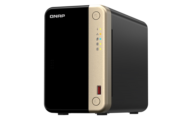 QNAP QNAP TS-264 NAS Tower Intel® Celeron® N5095 8 GB 0 TB QNAP QTS Nero, Oro - SUPPORTI PER LA MEMORIZZAZIONE | TecnoCARE.net Sabaudia, Latina, Terracina, San Felice Circeo e Pontinia