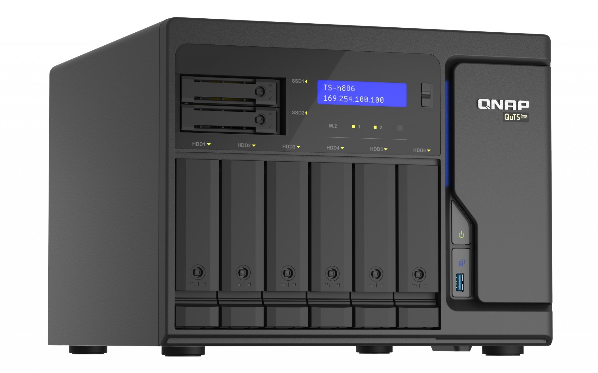 QNAP QNAP TS-h886 NAS Tower Intel® Xeon® D D-1602 8 GB DDR4 0 TB QuTS hero Nero - SUPPORTI PER LA MEMORIZZAZIONE | TecnoCARE.net Sabaudia, Latina, Terracina, San Felice Circeo e Pontinia