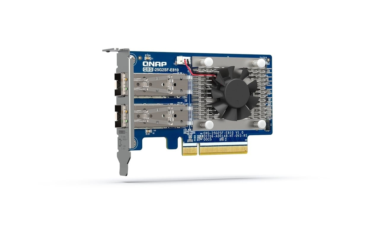 QNAP QNAP QXG-25G2SF-E810 scheda di rete e adattatore Interno Fibra 25000 Mbit/s - COMPONENTI | TecnoCARE.net Sabaudia, Latina, Terracina, San Felice Circeo e Pontinia