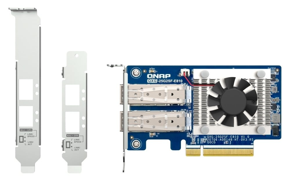 QNAP QNAP QXG-25G2SF-E810 scheda di rete e adattatore Interno Fibra 25000 Mbit/s - COMPONENTI | TecnoCARE.net Sabaudia, Latina, Terracina, San Felice Circeo e Pontinia