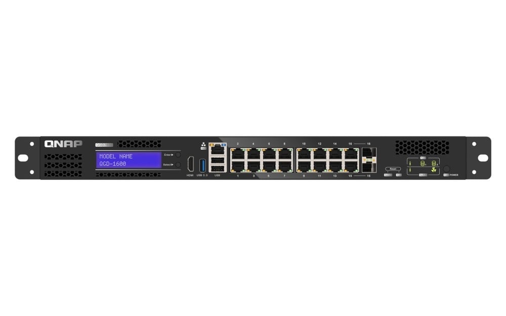 QNAP QNAP QGD-1600 Switch Ethernet Gigabit Gestito con 16 Porte e USB 2.0 - RETI | TecnoCARE.net Sabaudia, Latina, Terracina, San Felice Circeo e Pontinia