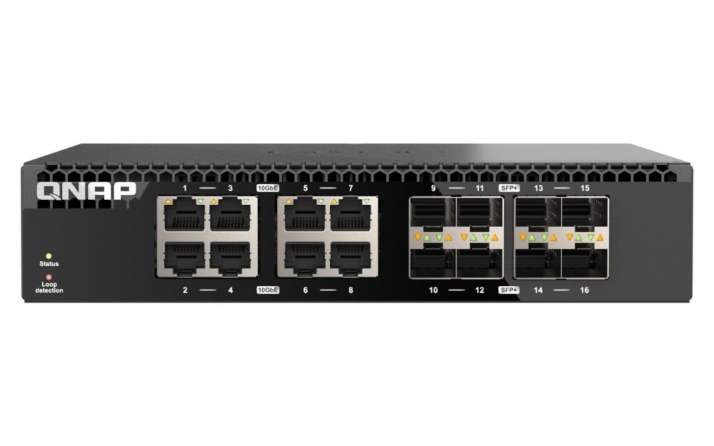 QNAP QNAP QSW-3216R-8S8T switch di rete Non gestito L2 10G Ethernet (100/1000/10000) Nero - RETI | TecnoCARE.net Sabaudia, Latina, Terracina, San Felice Circeo e Pontinia